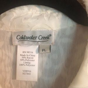 Coldwater Creek Tops - Coldwater Creek flirty ivory blouse. Coldwater Creek Tops - Coldwater Creek flirty ivory blouse.